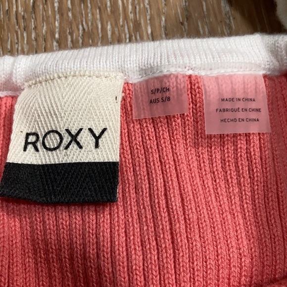 Roxy Extra Topical Love off The Shoulder Crop Top-Small - Picture 4 of 8